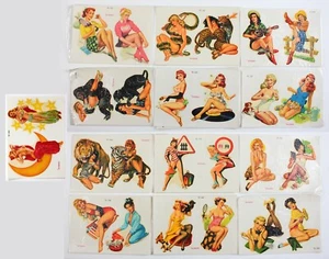 Art Deco Cals Vintage Pin Up Decals - Foto 1 di 17