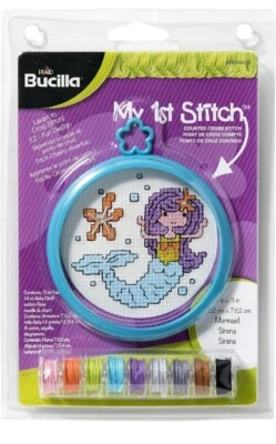 Mermaid Cross Stitch Kit (Brand New, Never Opened) - Image 1 of 2