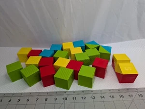 Tupperware Spielzeug Blöcke Konvolut grün rot gelb blau leer Tupper - Bild 1 von 7