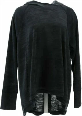 New Balance x Isaac Mizrahi Pullover Hoodie with Pocket-Black-XL-A352048-PO - Image 1 of 2