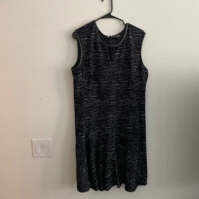 Vestido Nic + Zoe Para Mujer XL Negro Sin Mangas Tejido Cambio Mini Informal Preppy Foto 1 de 4