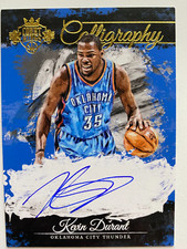 2015-16 PANINI COURT KINGS CALLIGRAPHY KEVIN DURANT AUTO /40 Thunder