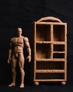 Miniature "Wooden" Fantasy Bookshelf for Action Figures, Mythic Legions, 6"