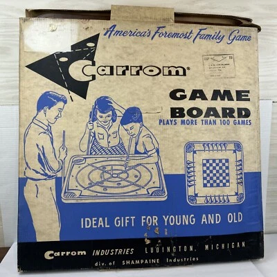 1964 IN BOX! Carrom 116 Vintage Board Game - Board & Sticks ONLY - Image 1 of 4