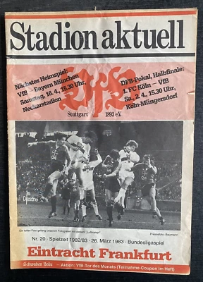 BL 82/83 VfB Stuttgart - Eintracht Frankfurt, 26.03.1983 - Bild 1 von 3