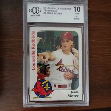1991 Louisville Redbirds Jamie Moyer #8 BCCG 10