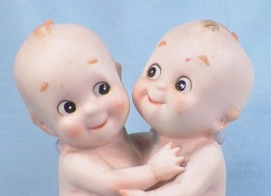 Kewpie Puppen umarmen Huggers Biskuit 5 Zoll Rose O'Neill antik schöner Zustand - Bild 1 von 7