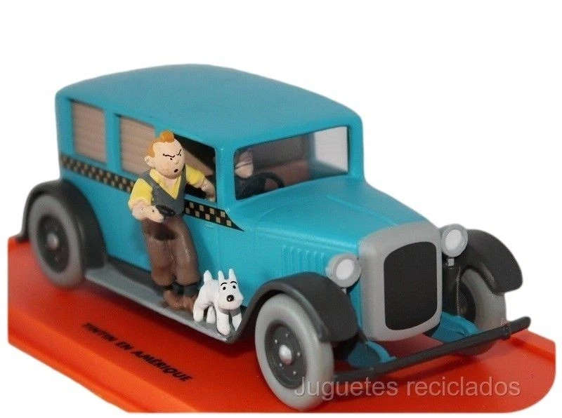 Tintin en América Taxi Checker coche de metal 1:43 Herge Milu Atlas - Imagen 1 de 2