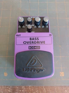 Behringer BOD400 Bass Overdrive Stompbox Effect Pedal Purple - Picture 1 of 5