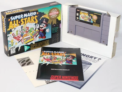 Подлинный Super Mario All-Stars SNES в комплекте как новый в коробке! Очень хорошее состояние товара! РЕДКАЯ! - Изображение 1 из 4