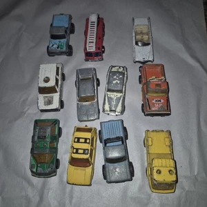 11X vtg car lot Lesney Matchbox HK 1971 Orange Peel, Toe Joe 74 Boss Hog Ertl ++ - Picture 1 of 16