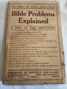 Bible Problems Explained 1914 Dr James M Grays Hardcover - Picture 1 of 11