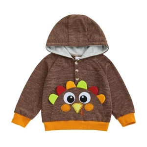 Toddler Baby Thanksgiving Outfit Turkey Long Sleeve Sweatshirt My First Thank... - Picture 1 of 6