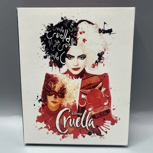 CRUELLA 4K Ultra HD Blu-ray   Red Case w Art (Emma Stone) - Foto 1 di 9