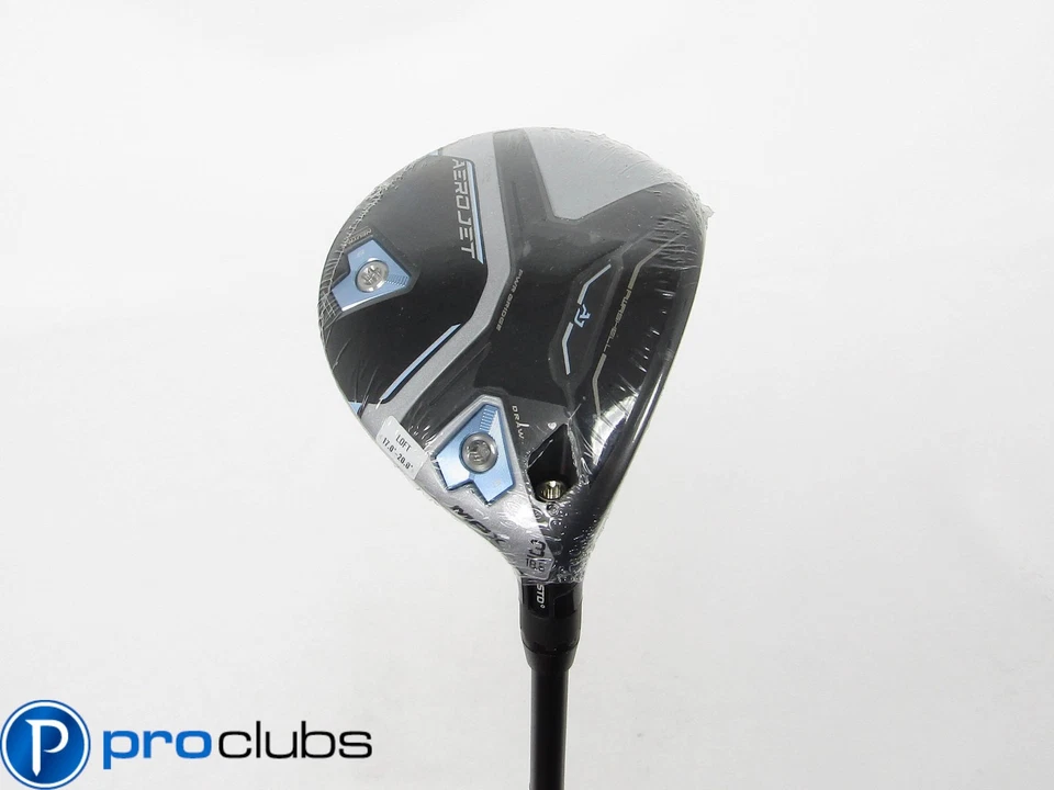 NEW LADIES COBRA AEROJET MAX 18.5* 3 WOOD UST HELIUM BLACK #436956 - Image 1 of 4