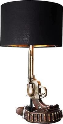Revolver Six Shooter W/Ammo Base Lamp - Image 1 of 3