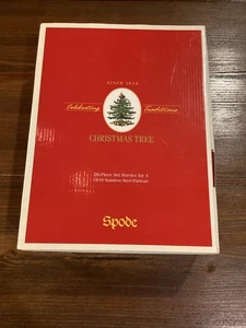 Spode Christmas Tree 18/10 By Wallace Flatware 20 Piece Set W5023200 - Picture 1 of 8