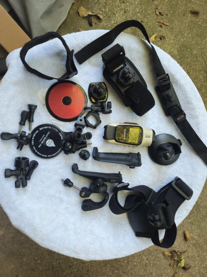 Garmin Virb Elite Camcorder -  Black/White, Lots of accessories, NEEDS BATT - Image 1 of 4