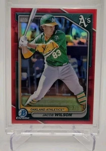 Bowman Chrome Edition Prospects Jacob Wilson 2024 #BCP-205 rojo/5 - Imagen 1 de 6