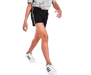 Adidas Tape Ft Girls Active Shorts Size M, Color: Black/Pink - Picture 1 of 2