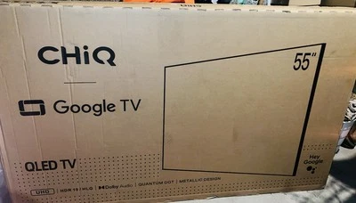CHiQ 55 Zoll 4K UHD Android Smart TV QLED Google Assistant HDR Dolby Vision WLAN - Bild 1 von 2