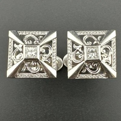 🔥🔥🔥 Gemelos Beaudry 900 PT (platino) con diamantes Foto 1 de 4