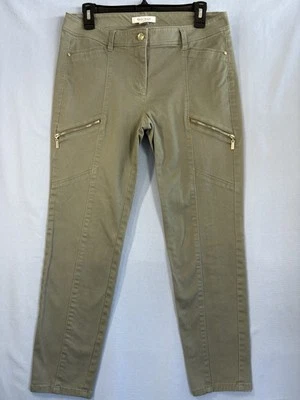 Calça de tornozelo fina feminina White House Black Market 6 azeitona regular WHBM - Imagem 1 de 4