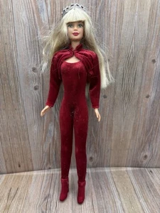 1998 Mattel Very Velvet Barbie Doll 20528 W/Boots & Crown B5 - Picture 1 of 5