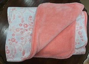 Coperta bambino Parent's Choice floreale peluche fiori corallo Walmart ragazza amorevole morbida - Foto 1 di 6