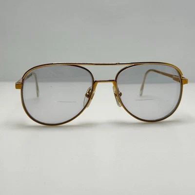 American Optical Eyeglasses Eye Glasses Frames EX590 Gold Z87 56-18-140 - Image 1 of 4