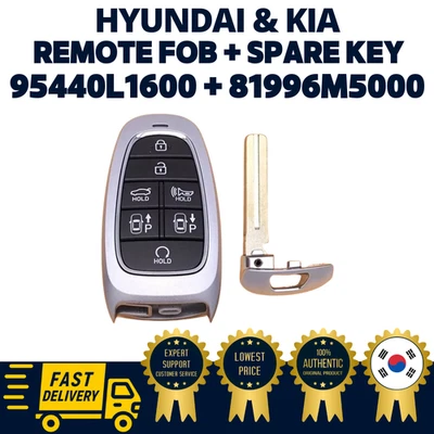 GENUINE OEM Hyundai Kia Remote Key FOB Keyless With Spare Key Sonata 95440L1600 - Image 1 of 2