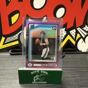 2024 Panini Donruss - Rated Rookie Caleb Williams Optic Preview Pink Prizm (RC) - Bild 1 von 2