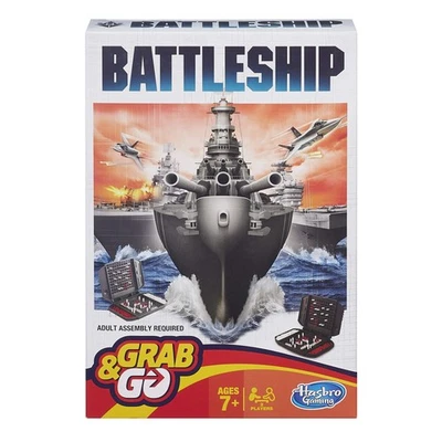 Hasbro Gaming Battleship Grab and Go Game; Portable 2 Player Game; Fun Travel Ga - Image 1 of 3