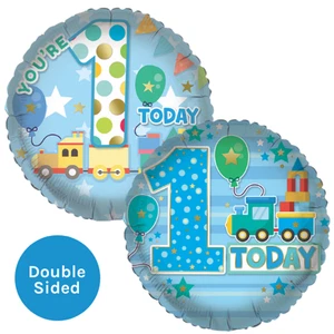 You're 1 Today 18" Toy Trains Age 1 Folienballon Happy Birthday Party Deko - Bild 1 von 1