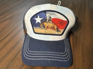 Texas Rodeo Stock Show Hat Cap Men's Adjustable Brown Snap Back - Picture 1 of 6