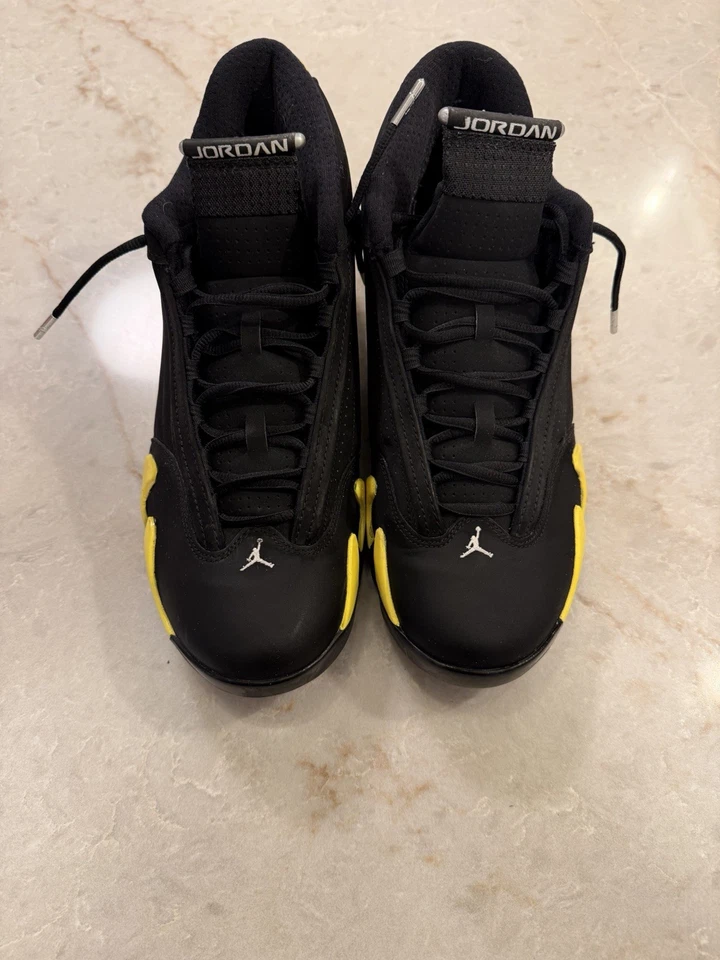 Nike Air Jordan 14 Retro “Thunder” 487471-070 Negro/Amarillo Talla 11.5 Usado  Foto 1 de 4