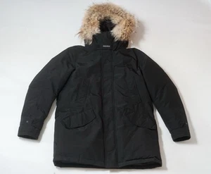Parka polar Woolrich en tela Ramar con cuello alto y ribete de piel talla XL - Imagen 1 de 22