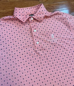 Camisa polo FootJoy Ritz-Carlton Golf Club Orlando para hombre XL rosa estampado AOP - Imagen 1 de 8