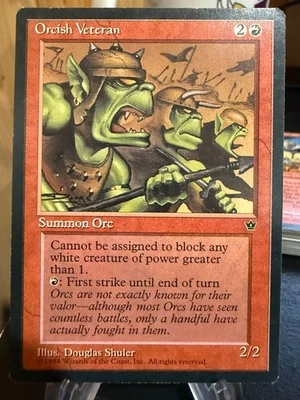 MTG Magic the Gathering Fallen Empires Orcish Veteran - Image 1 of 2