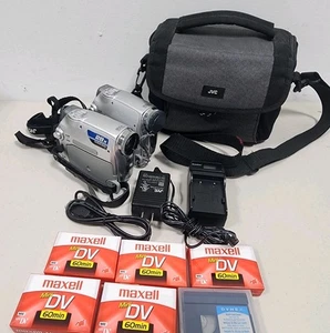 2 JVC GR-D347U Digital Video Camera Mini DV Camcorder w/ Accessories and  Tapes - Picture 1 of 16