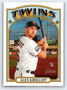2021 Topps Heritage Alex Kirilloff #546 RC Rookie Minnesota Twins - Picture 1 of 2