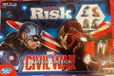 Marvel Captain America Civil War RISK Board Game. Hasbro Complete, Fab Condition - Image 1 of 4