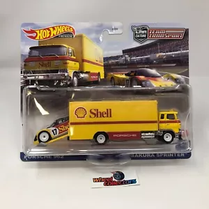 Porsche 962 y Sakura Sprinter * Transporte del equipo de cultura de automóviles Hot Wheels * AC58 - Imagen 1 de 3