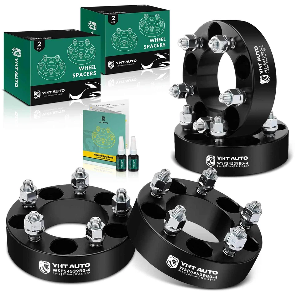 4x 5x4.5" a 5x4.5" espaciadores de rueda M12x1.5 82.5mm perno 1.5" para Ford Fusion Jeep Foto 1 de 4