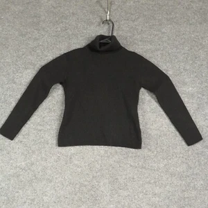 Uniqlo Sweater Girls Large 100% Wool Knit Long Sleeve Turtleneck Pullover - Picture 1 of 7