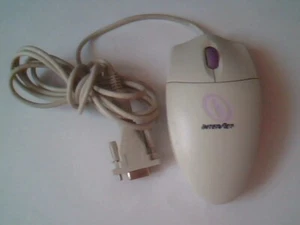 Vintage Interact Mouse I-73801 PS/2 9-pin adapter scroll 2-button - Working - Picture 1 of 5