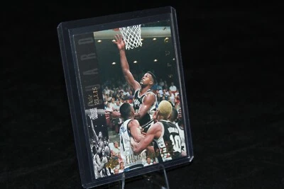 ELECTRIC COURT GOLD 1993-94 UD SE DALE ELLIS DENNIS RODMAN ANFERNEE HARDAWAY Foto 1 de 2