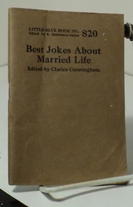 Little Blue Book No. 820 - Best Jokes About Married Life edited by C Cunningham - Picture 1 of 2
