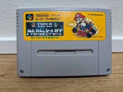 Mario Kart Japan Racing Game Tested & Works Super Famicom SFC - Image 1 of 2