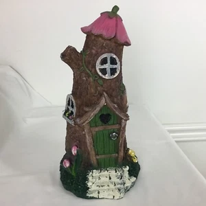Tree Stump House Miniature Garden Accessories Mini Garden 11.5 Tree House  - Picture 1 of 4